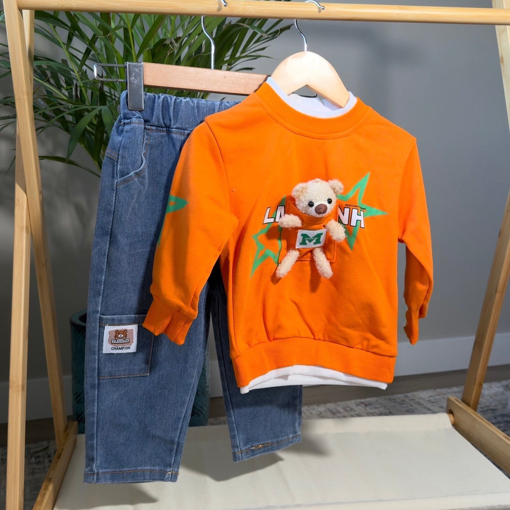 Urban Teddy Denim Set