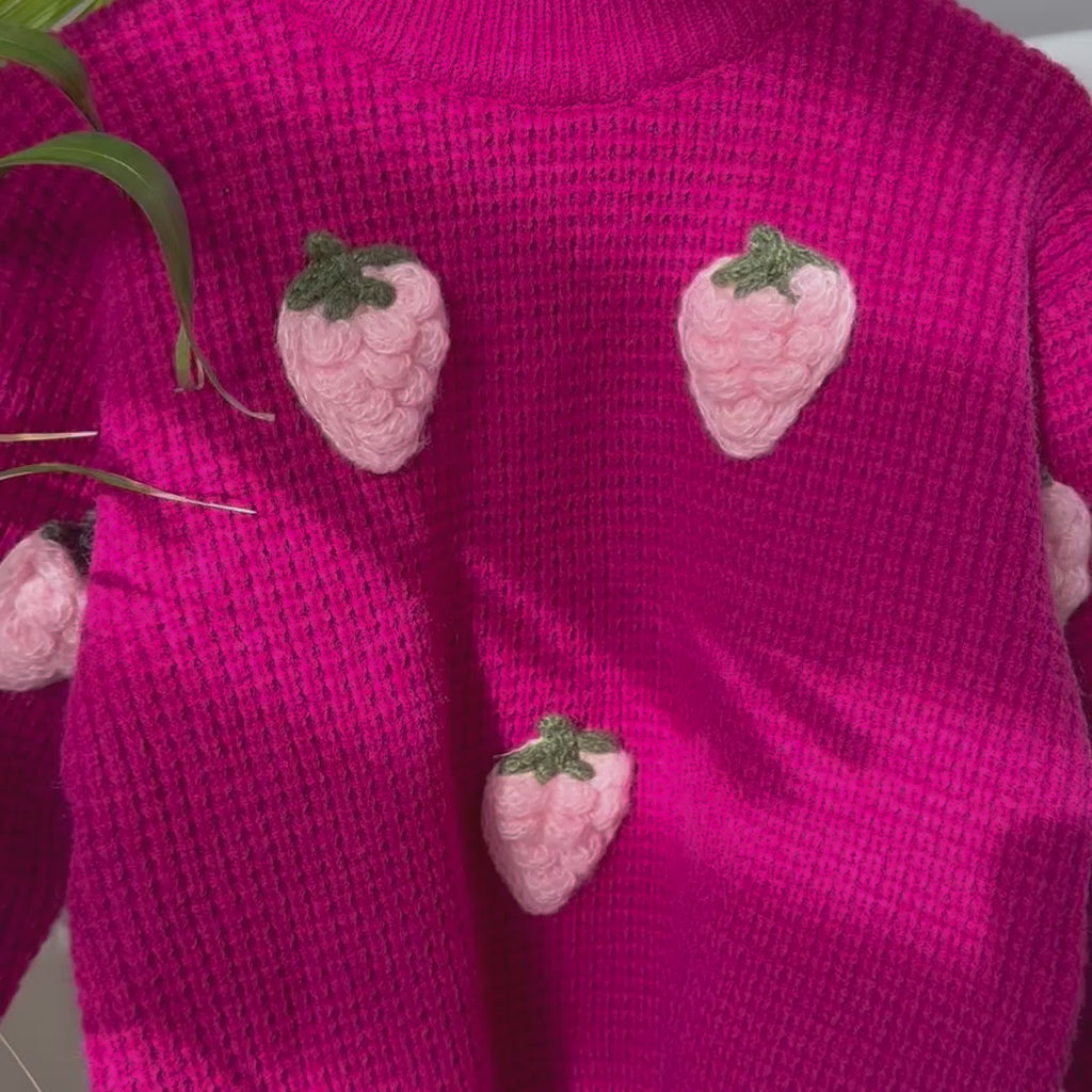 Strawberry Knit Sweater
