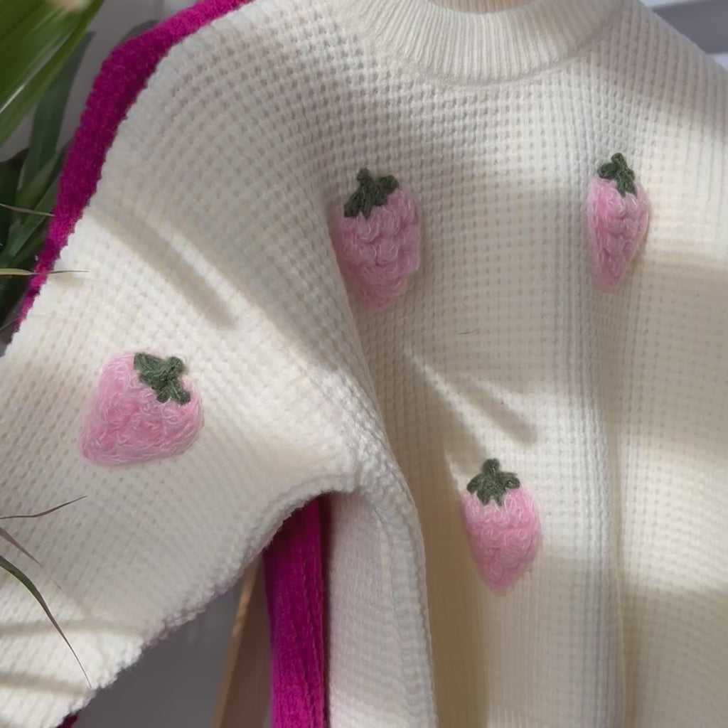 Strawberry Knit Sweater